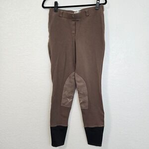 Tuff Rider Ladies Lava Brown Pull On Breeches Size 30 Equestrian Riding Pants